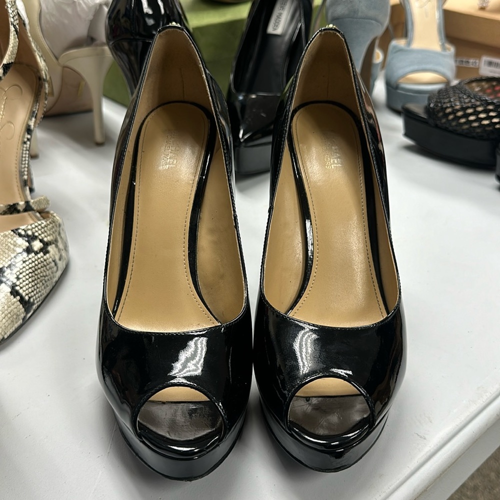 Black Patent Leather Heels